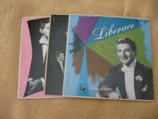 Liberace Three Columbia 10 In.  L.  P.  S Cl - 6239,  Cl 6217,  Cl 6251 All,