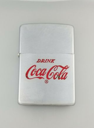 Vintage Zippo Coke “ Drink Coca Cola “ Advertising Lighter – 2517191 - Circa 1965