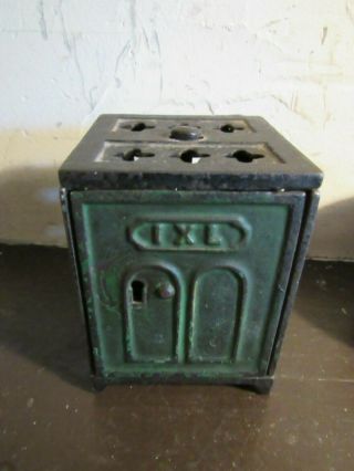 Antique C1881 Cast Iron Kyser & Rex  I X L  Safe Bank Rare Bank