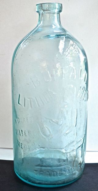 Vintage Mineral Water Bottle Buffalo Lithia Water Natural Materia Medica