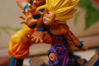Dragonball Z 19CM Father & Son Goku Gohan Kamehameha PVC Statue Diorama 5