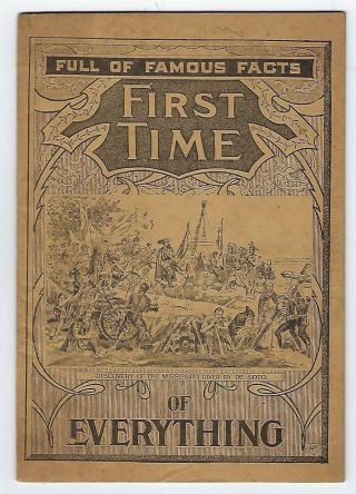 Kickapoo Indian Remedies 1905 " First Time Of Everything " Pamphlet - Clintonville
