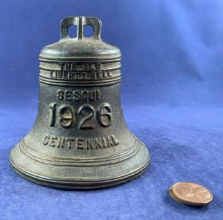 Antique Vintage Cast Iron (ci) Still Bank - Liberty Bell (1926 ")