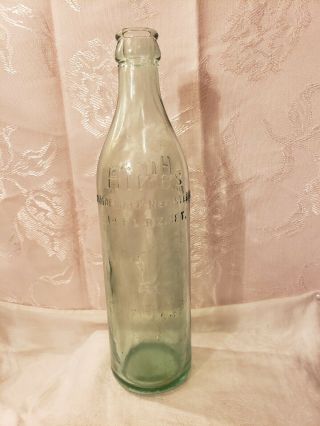 Vintage Aqua Hires Root Beer Bottle 14 Fl.  Oz.  Net.  Bubbles In Glass