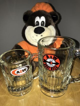 Vintage A&w Mugs And A&w Bear