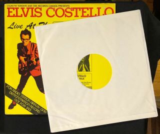 Elvis Costello Live At The El Mocambo Vinyl LP RADIO DEMO PROMO 1978 EX/EX 3