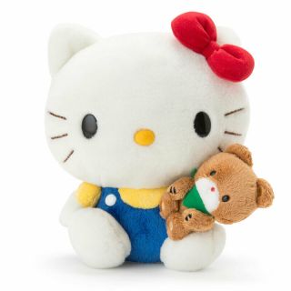 Hello Kitty 45th Anniversary Plush Doll Toy 80s Teddy Bear Sanrio Kawaii F/s