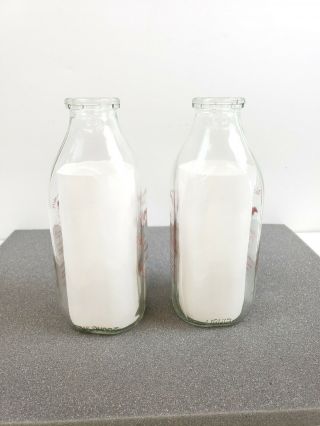 One Quart McLaughlin Milk Bottle Fourth Edition Lisbon NewYork dairy farmhouse 2 4