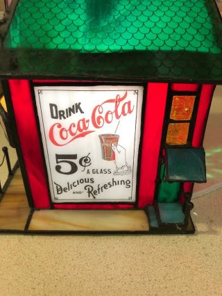 Coca Cola Theater Franklin Lighted Stained Glass House Movie House 1999 4