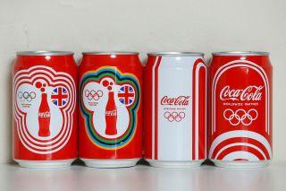 2012 Coca Cola 4 Cans Set From Taiwan,  London 2012 Olympics (1)