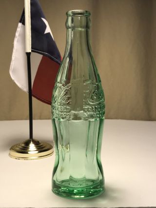 PAT ' D DEC.  25,  1923 Coca - Cola Hobbleskirt Coke Bottle - CISCO,  TEX Texas 2