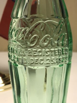 PAT ' D DEC.  25,  1923 Coca - Cola Hobbleskirt Coke Bottle - CISCO,  TEX Texas 6