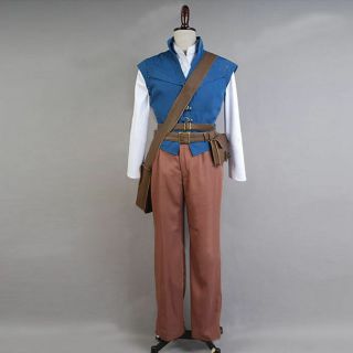 Movie Tangled Rapunzel Prince Flynn Rider Cosplay Cos Costume