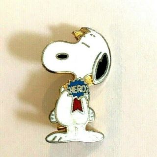 “hero” Snoopy Lapel Pin,  Peanuts