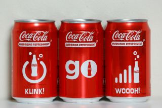 2013 Coca Cola 3 Cans Set From Hong Kong,  Energizing Refreshment