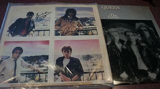 Queen The Game Lp Signed Autographed Inner Sleeve Freddie Mercury,  Brian May
