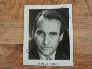 James Sikking Signed Photo B&w " Hill Street Blues " Actor (e1).