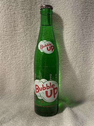 Full Early 10oz Bubble Up Acl Soda Bottle Peoria,  Illinois