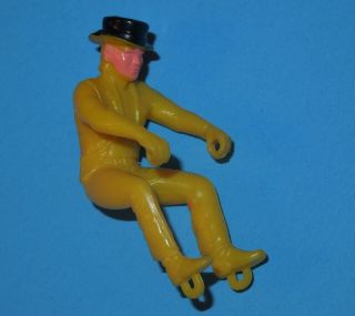 Vintage Mattel Hot Wheels Red Line Era Rrrumblers Yellow Top Hat Rider Rumblers