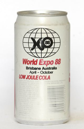 1988 Diet Coke / Coca Cola Can From Australia,  World Expo 88