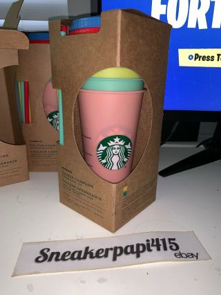 Starbucks color changing cups Rare set of 5 3