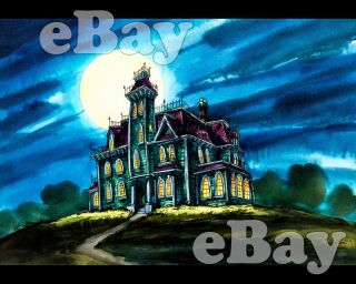 Rare Addams Family Cartoon Color Tv Photo Hanna Barbera Studios Addams Home