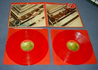 The Beatles - 1962 - 1966 Red Album D/lp - 1978 Uk Pressing On Red Vinyl