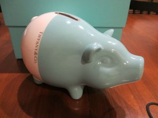 Tiffany & Co Earthenware Piggy Bank - Handpainted Color Block
