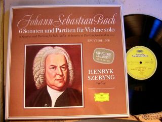 Dg 2709 028 Js Bach 6 Partitas Sonatas Solo Violin Henryk Szeryng 3lp Ed2 Nm