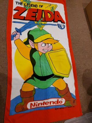 Legend Of Zelda Vintage Beach Towel 1988