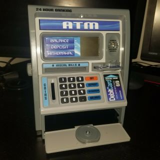 Ben Franklin Toys Kids Talking Atm Machine Savings Bank With Digital Screen And