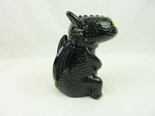 How To Train Your Dragon 2 Black Toothless Ceramic Bank Coin Collector 2