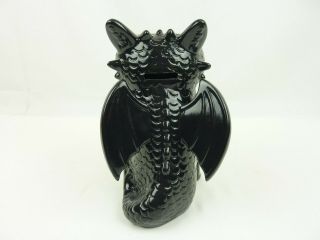 How To Train Your Dragon 2 Black Toothless Ceramic Bank Coin Collector 3