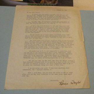1933 Loren Taylor Paramount Studios Movie Colorographer Autograph Signed Letter