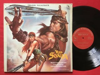 Red Sonja Soundtrack Lp (1985) Rare Ost Ennio Morricone Stv 81248 Ex/nm Shrink
