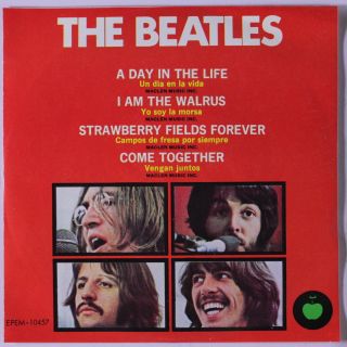 Beatles: A Day In The Life,  3 45 (mexico,  Close To M -,  Ep W/ Ps Thin Paper,  Pla