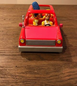 The Simpsons Playmates Interactive Talking Family Car Set Collectible