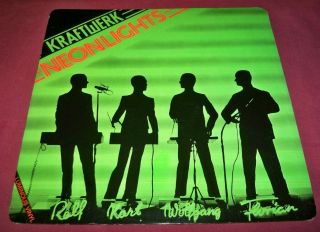 Kraftwerk Neon Light,  Rare Special Luminous Glow In Dark Vinyl 12 ",  1978 Uk,  Ex,