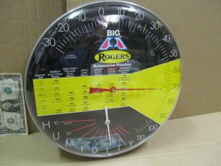 Rogers " Big A " - - Paint Booth / Auto Repair Shop - - Humidity & Thermometer Combo