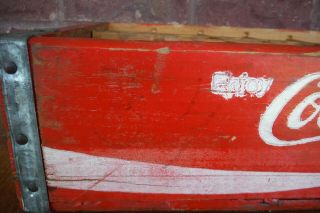 Vintage Coca Cola Red Crate Coke Wood Box Pop 24 Wooden Dividers 4