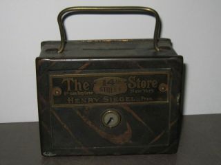 Advertising Coin Bank From Henry Siegel " The 14th Street Store " York