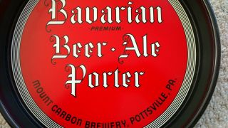 Bavarian Premium Beer - Ale Porter Tray,  Pottsville,  PA.  Very. 2