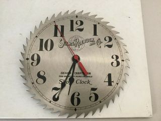 Vintage Sears Craftsman Roebuck and Co.  Saw Blade Shop Clock 10 