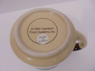 Vintage Hardee ' s Rise and Shine Coffee Mug Cup 3