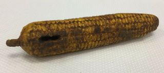 Antique Cast Iron Still Coin Bank Ear Of Corn 8”