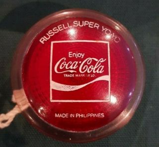 Vintage Russell Coca - Cola Reflector Yo Yo 1976 - Very
