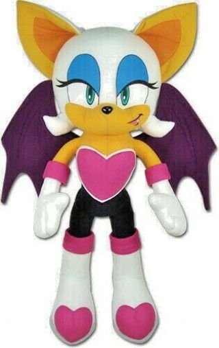 Rouge Plush 21 " Ge 52629 Sonic The Hedgehog Authentic