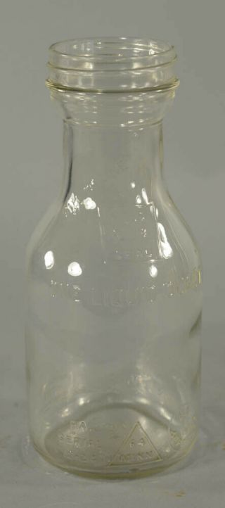 Vintage Motor Oil Gas Service Station Quart Oil Embossed Glass Bottle