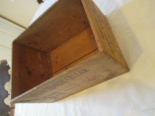 Vintage White Horse Cellar Wooden Crate 4