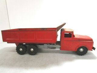 Vintage Wyandotte Toys Red Pressed Steel Dump Truck Made In Usa Toy Vehicle